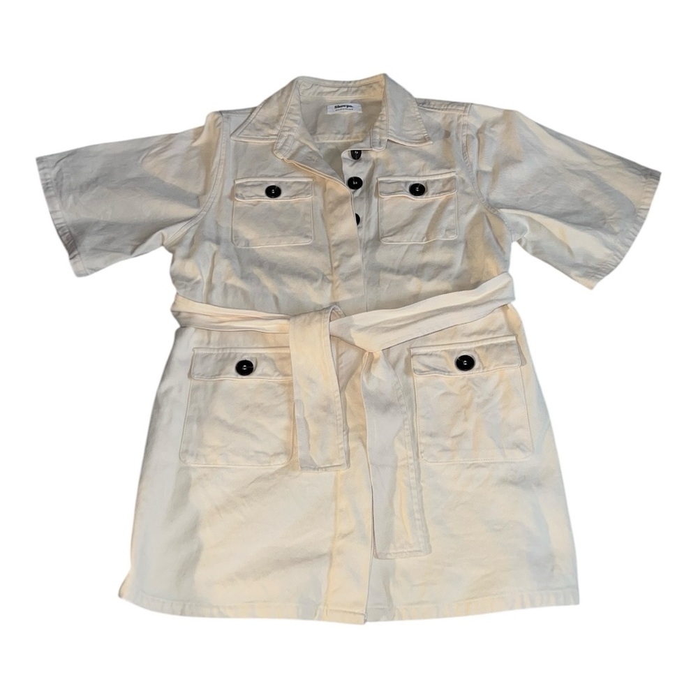 Showpo cream utility style belted mini dress - Picture 6 of 12